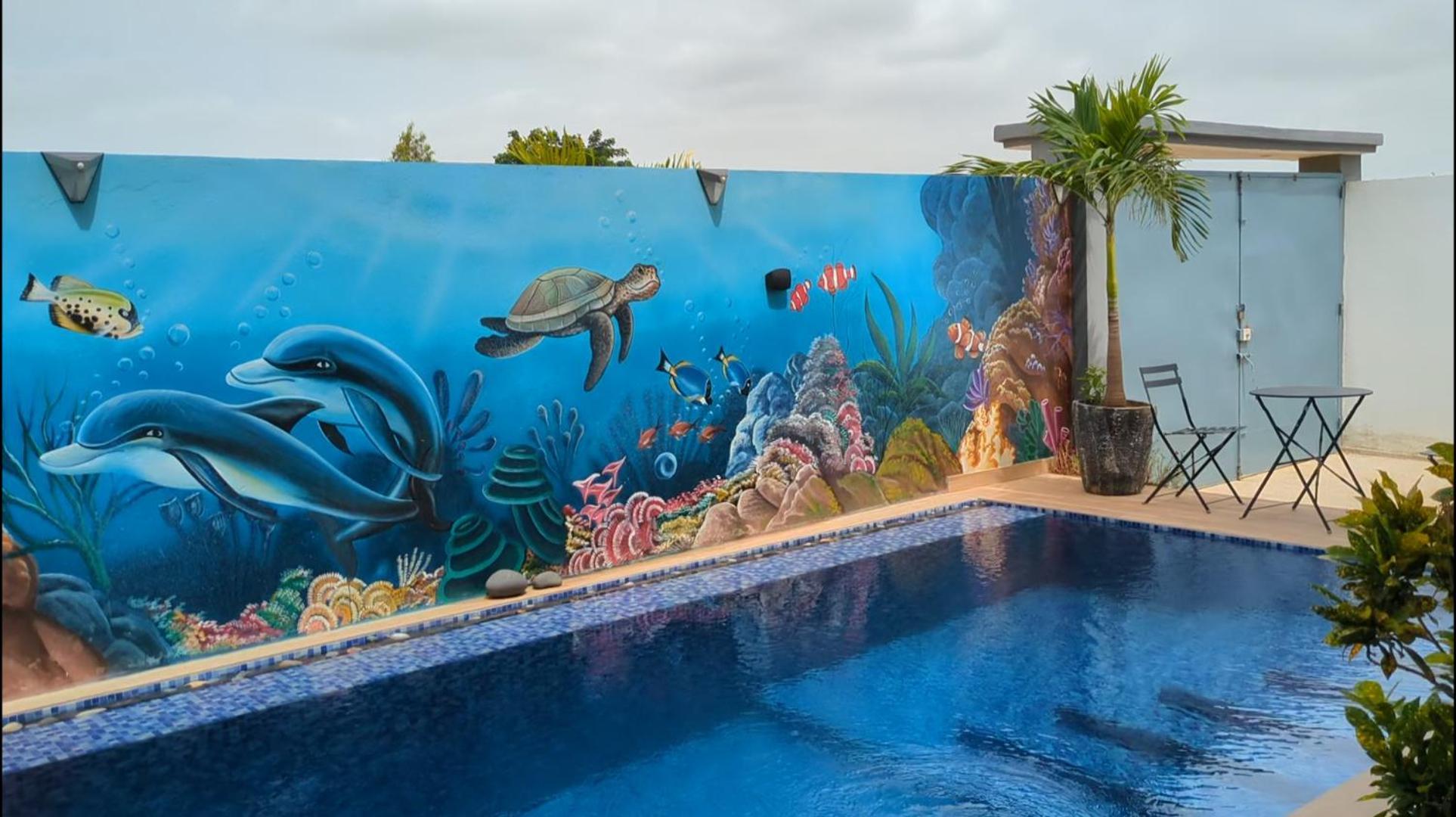 Villa Hawa, Decor Unique & Piscine 索蒙 外观 照片